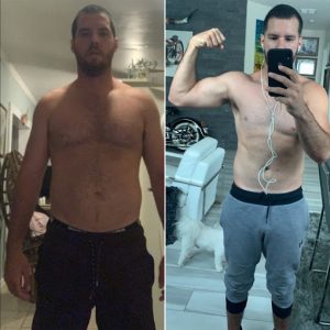 Mike shed 20 lbs in 4 months and has six-pack abs!